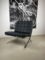 Design-Loungesessel im Stil eines Klassikers - Echtleder