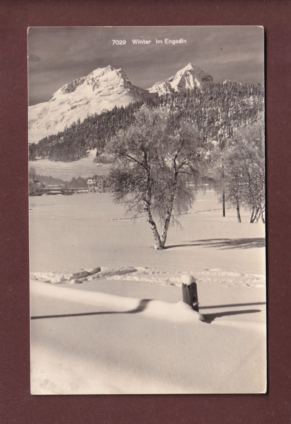 Ansichtskarten: Winter im ENGADIN - 1930 – Gebraucht aus Pully von nicecards