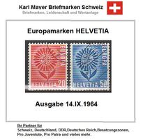 Europamarken CH 1964 Satz