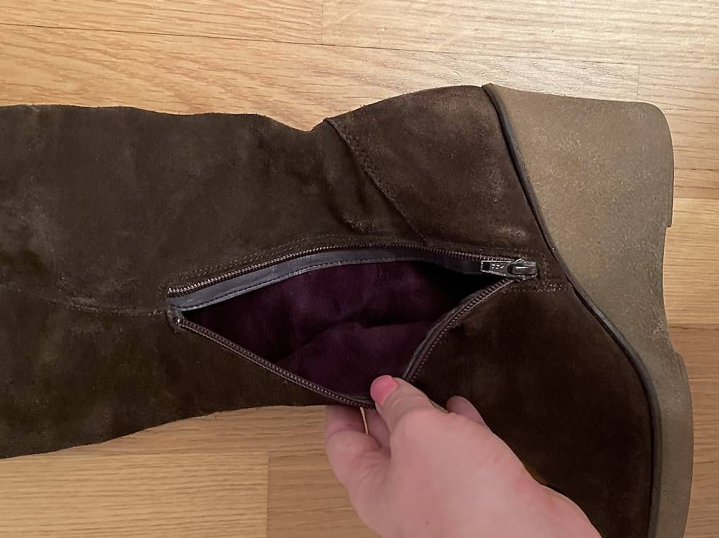Scarpe da donna: Dunkelbraune Overknees in Grösse 39 – Usato da Zürich venduto da michaela_2024 2