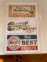 3 decals selbstklebend diorama modelauto eisenbahn lkw 7/3.5