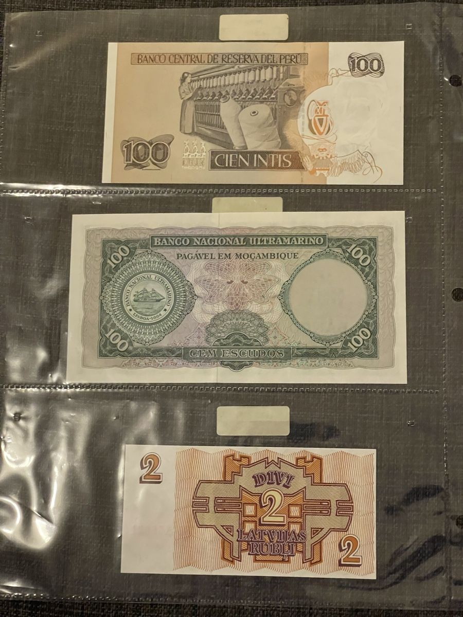 Banconote: 6 Banknoten aus aller Welt – Nuovo (secondo la descrizione) da Zweidlen venduto da EuroCoins 3