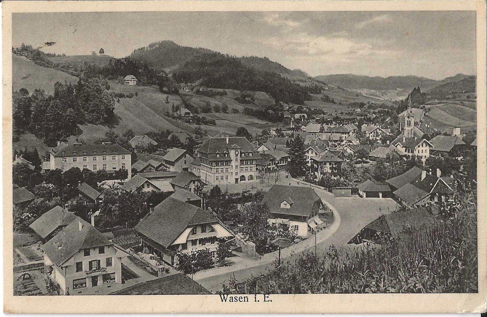 Cartoline postali: Karte Wasen im Emmental 1923 – Usato da Zürich venduto da Philacat11