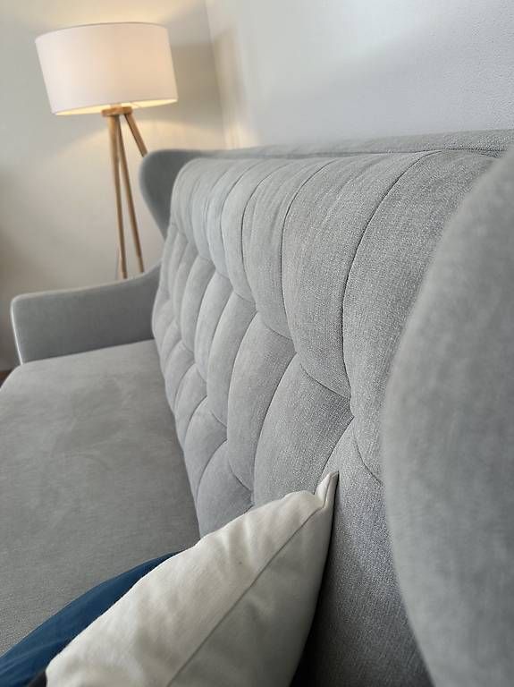 Livique Divani: 3-Sitzer Sofa Henry, grau/hellblau - Livique – Nuovo (secondo la descrizione) da Chur venduto da mylogin.org 1