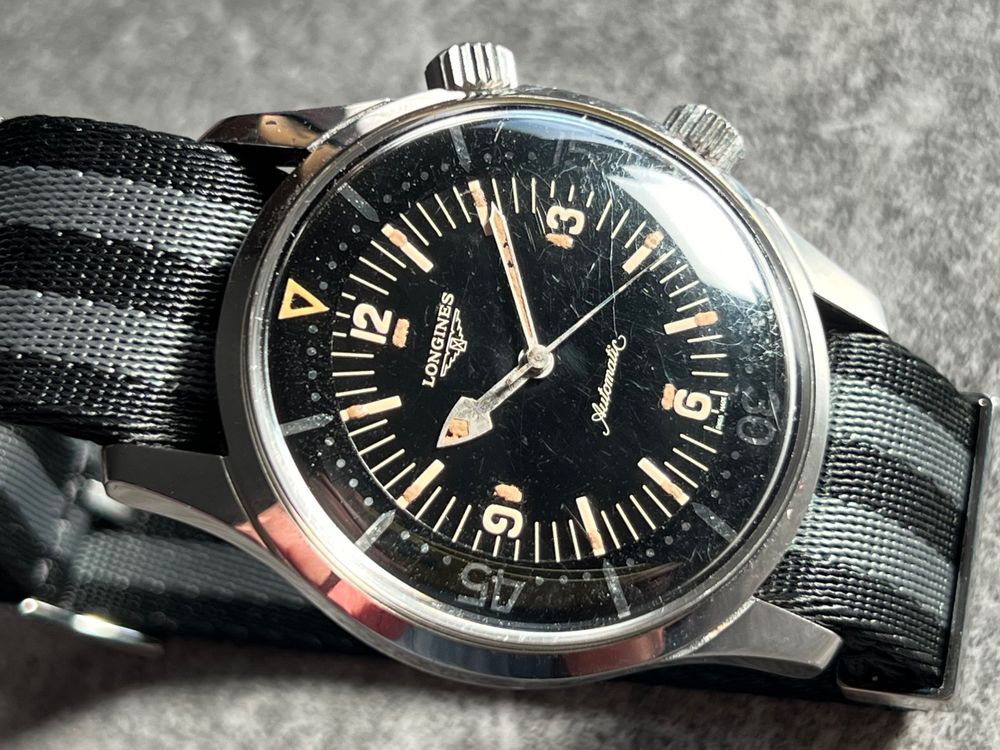 Vintage Longines Legend Diver 7042-4 Gilt Black Radium | Kaufen auf Ricardo