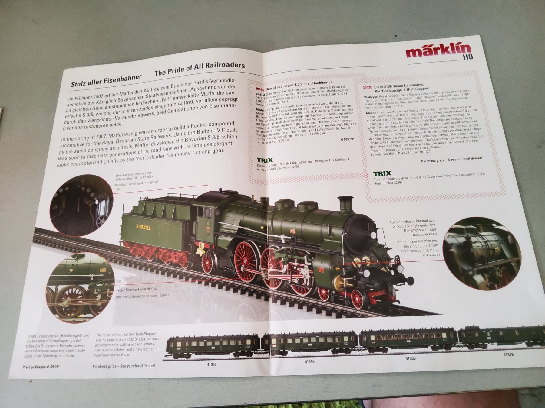 Märklin Modellini di ferrovie: 7 Märklin Prospekte H0 – Usato da Grüningen venduto da VENOM59 7