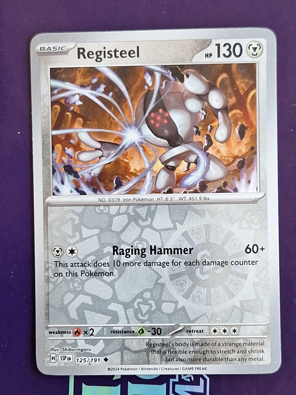 Pokémon Carte collezionabili: Registeel - Reverse Holo - Pokemon Surging Sparks – Usato da Altstätten SG venduto da GGsGameshop