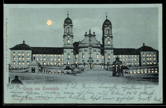Cartes postales: Einsiedeln, Kloster Maria Einsiedel mit  – D'occasion à Berlin par bartko-reher