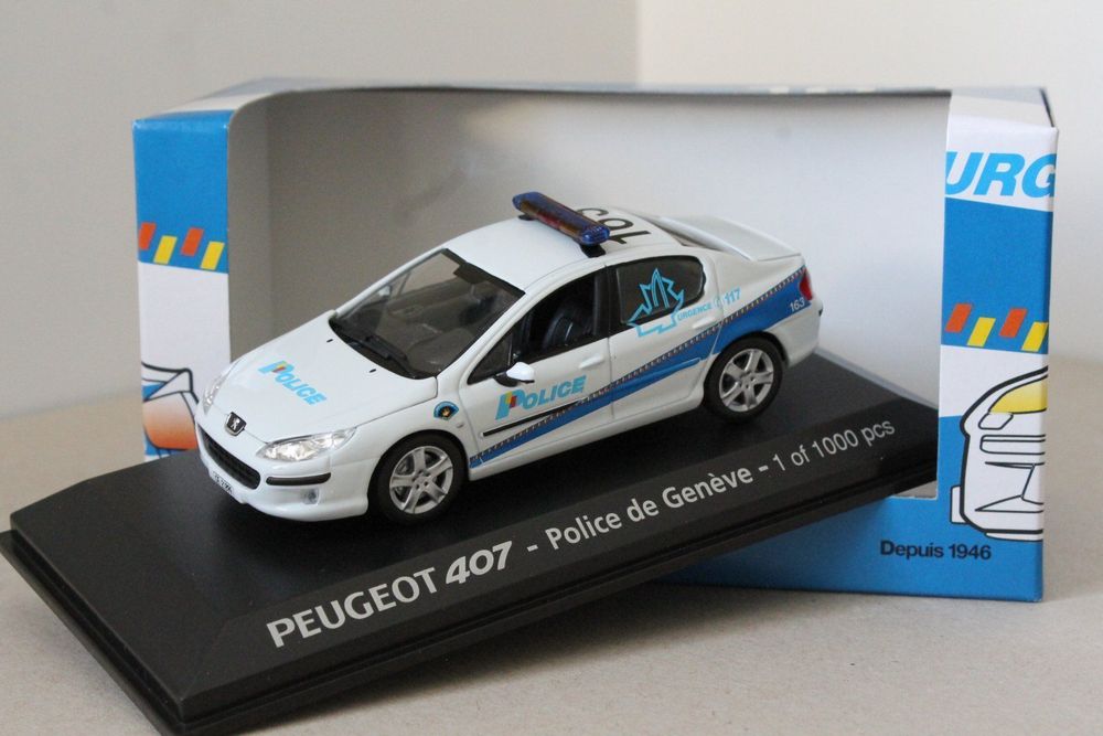 Provence Moulage Résine 1/43 - Peugeot 407 Silhouette Genève 2004 (Occasion, Très Bon état, Boîte Vitrine)