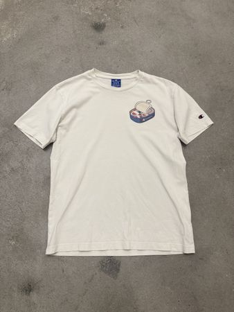 T-shirt Champion blanc imprimé conserve taille M