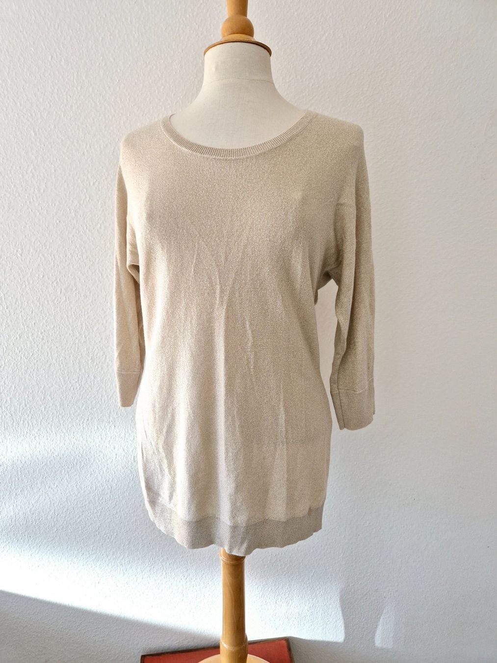 Maglioni & Felpe: FELDPAUSCH PULLOVER PULLI GLITZER L 40 BEIGE TOP ZU ROCK – Usato da Elsau venduto da the-colorful-side 8
