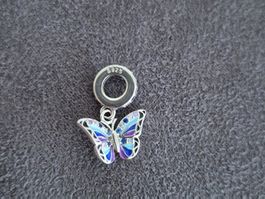 Silber Charm Schmetterling +Garantie