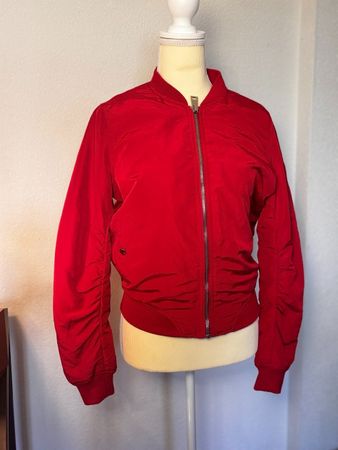 Stradivarius Bomberjacke Damen S Rot Übergangsjacke