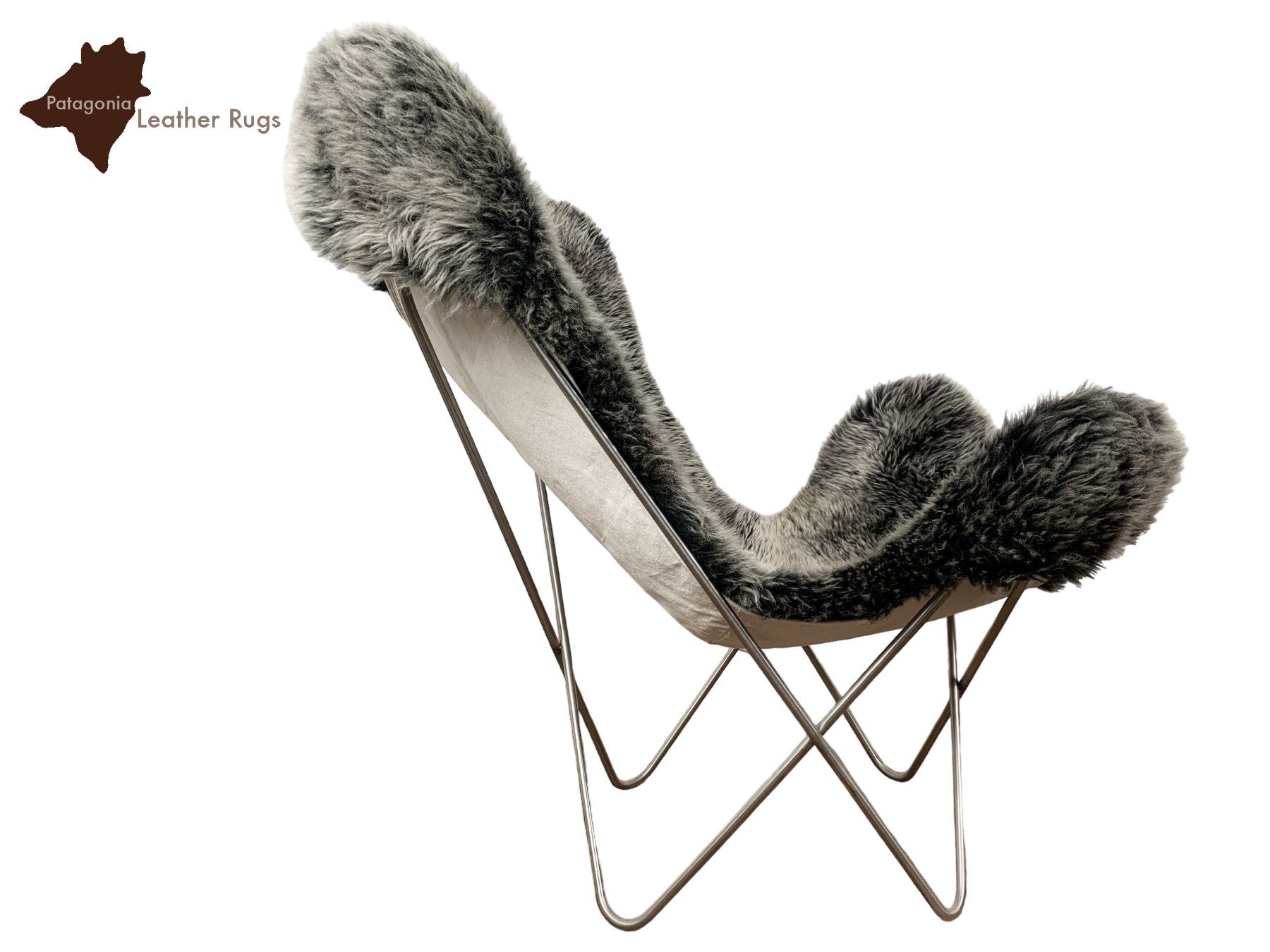 Poltrone: Lammfell Stuhl BKF Grey – Nuovo e nell'imballaggio originale da Arbedo venduto da patagonialeatherrugs 3
