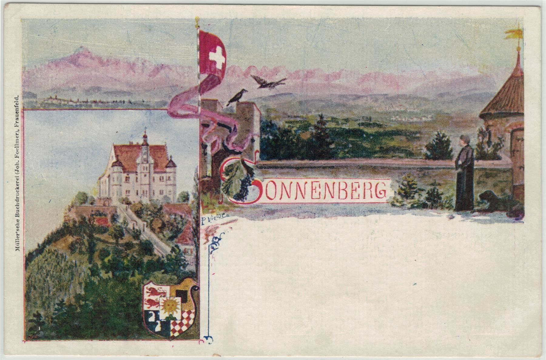 Cartoline postali: TG 123 Litho SONNENBERG 2 Bilder – Nuovo (secondo la descrizione) da Fribourg venduto da philafri