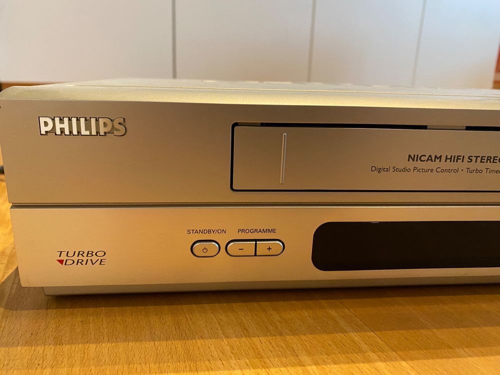 Magnétoscope Philips VR 3469, 3 Têtes VHS Turbo Drive, Noir, Pour Pièces