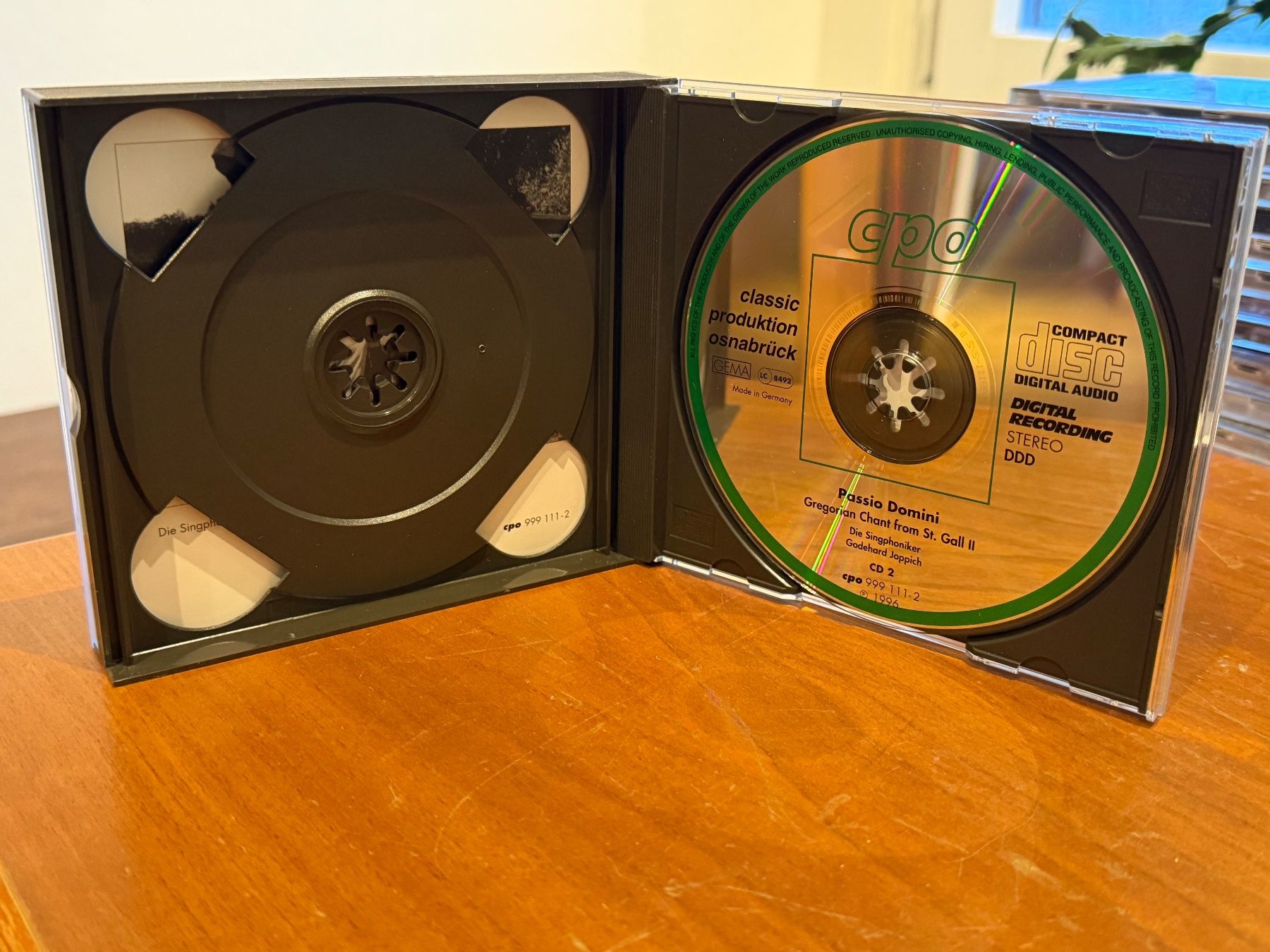 CD: Godehard Joppich - Passio Domini: Gregorian Chant - KA01C – Usato da Küsnacht ZH venduto da JazzRecords 3