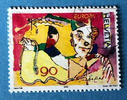Nr. 1052 Clown mit Requisiten GESTEMPELT 2002   