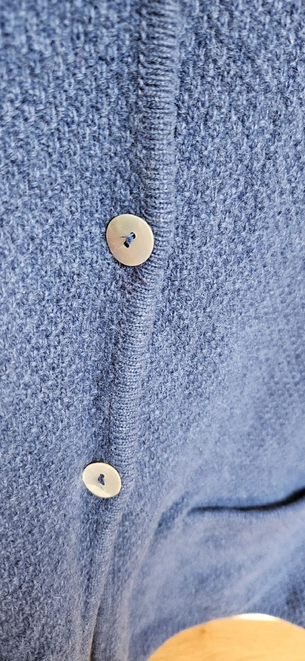 Maglioni & Felpe: Strickjacke blau, Wolle – Usato da Rombach venduto da ThriftBetter 5