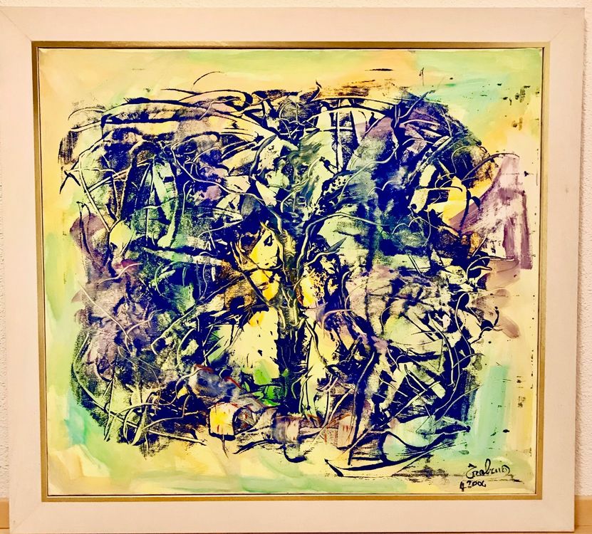 Dipinti: Trabuio - Grosses Gemälde 100x90 cm – Usato da Luzern venduto da isa_27cg