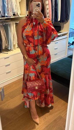 Aussergewöhnliches Sommerkleid mit Pferde Muster, Gr. S
