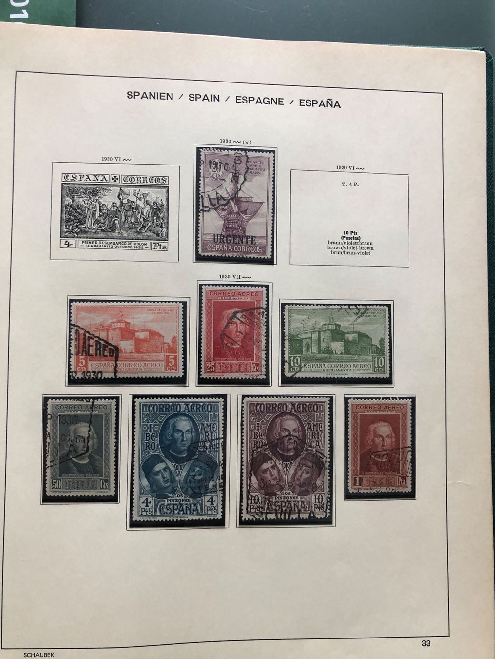 Alle Briefmarken: SPANIEN Klemmbinderalbum 1850-1946 plus Marken – Neu (gemäss Beschreibung) aus Amriswil von carloslo29 3