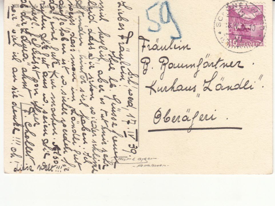 Ansichtskarten: Motivkarte Primula 1932 – Gebraucht aus Bürglen TG von StampGraf 1