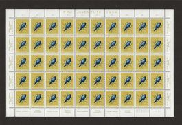 mit Abarten -attraktiver Bogen von 1956 - Kat. ca. Fr. 229.-