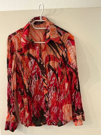 Damen Bluse Bianca Grösse 40 bunt Langarm guter Zustand