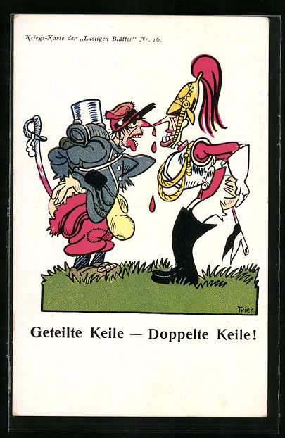 Ansichtskarten: Walter Trier: Geteilte Keile-doppelte Ke – Gebraucht aus Berlin von bartko-reher