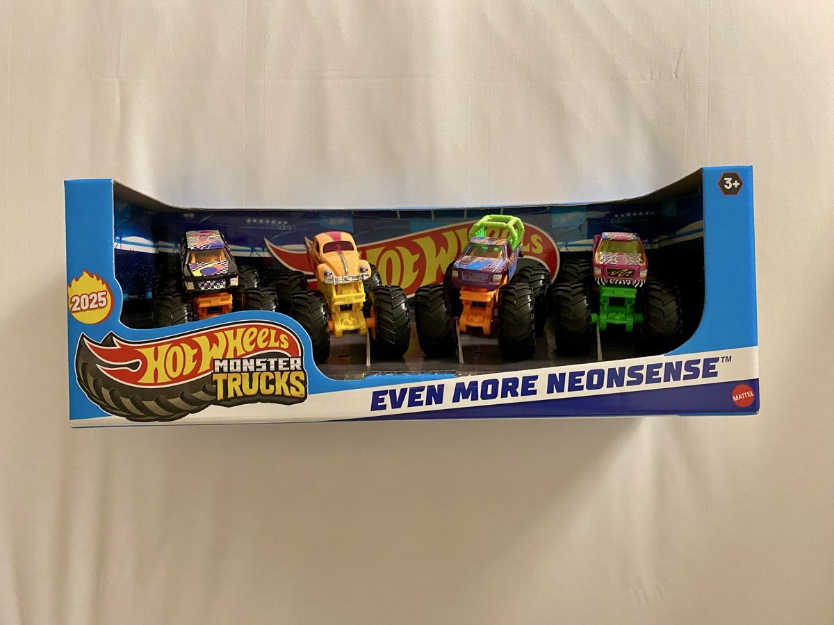 Hot Wheels Giocattoli: Hot Wheels Monster Trucks 4er Set – Nuovo e nell'imballaggio originale da Oberembrach venduto da theZaz