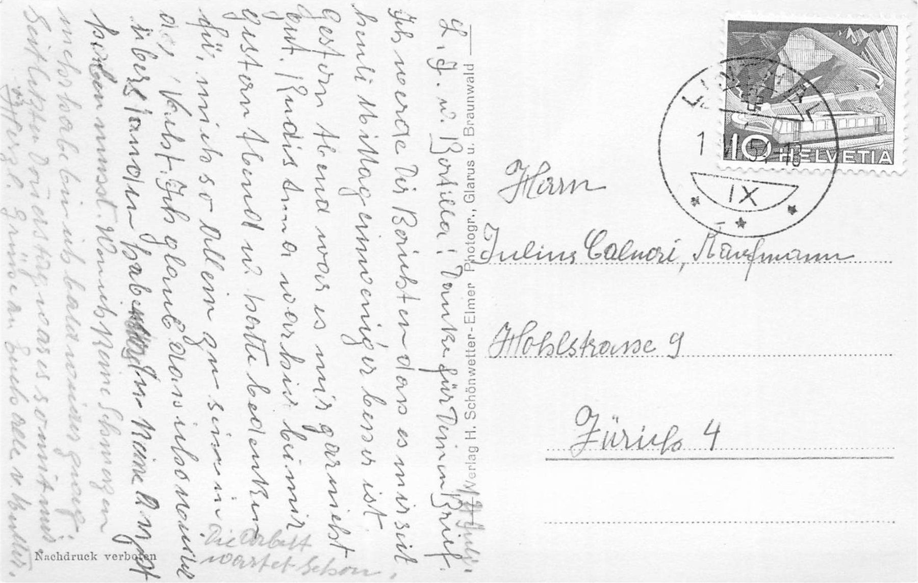 Cartes postales: Linthal, Baumgartenalp mit Tödi – D'occasion à Ottikon b.Kemptth. par Neptun1974 1
