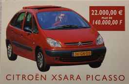 CITROËN  XSARA  Picasso  -  carte du concessionnaire