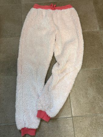 Neue, flauschige, rosa Damen-Hose