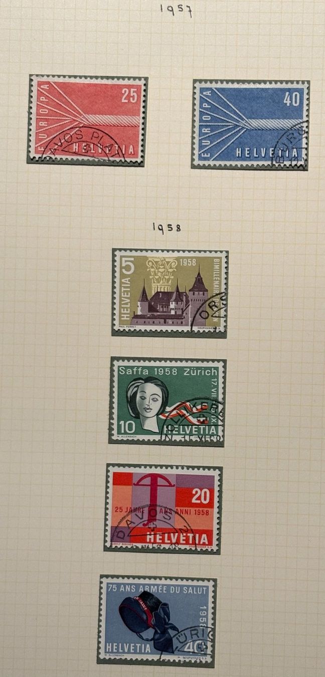Tutti i francobolli: LOT SCHWEIZER BRIEFMARKEN – Usato da Ostermundigen venduto da Heavenmaus75