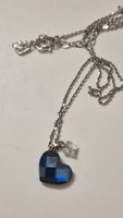 Pendentif cœur bleu en cristal Swarovsky