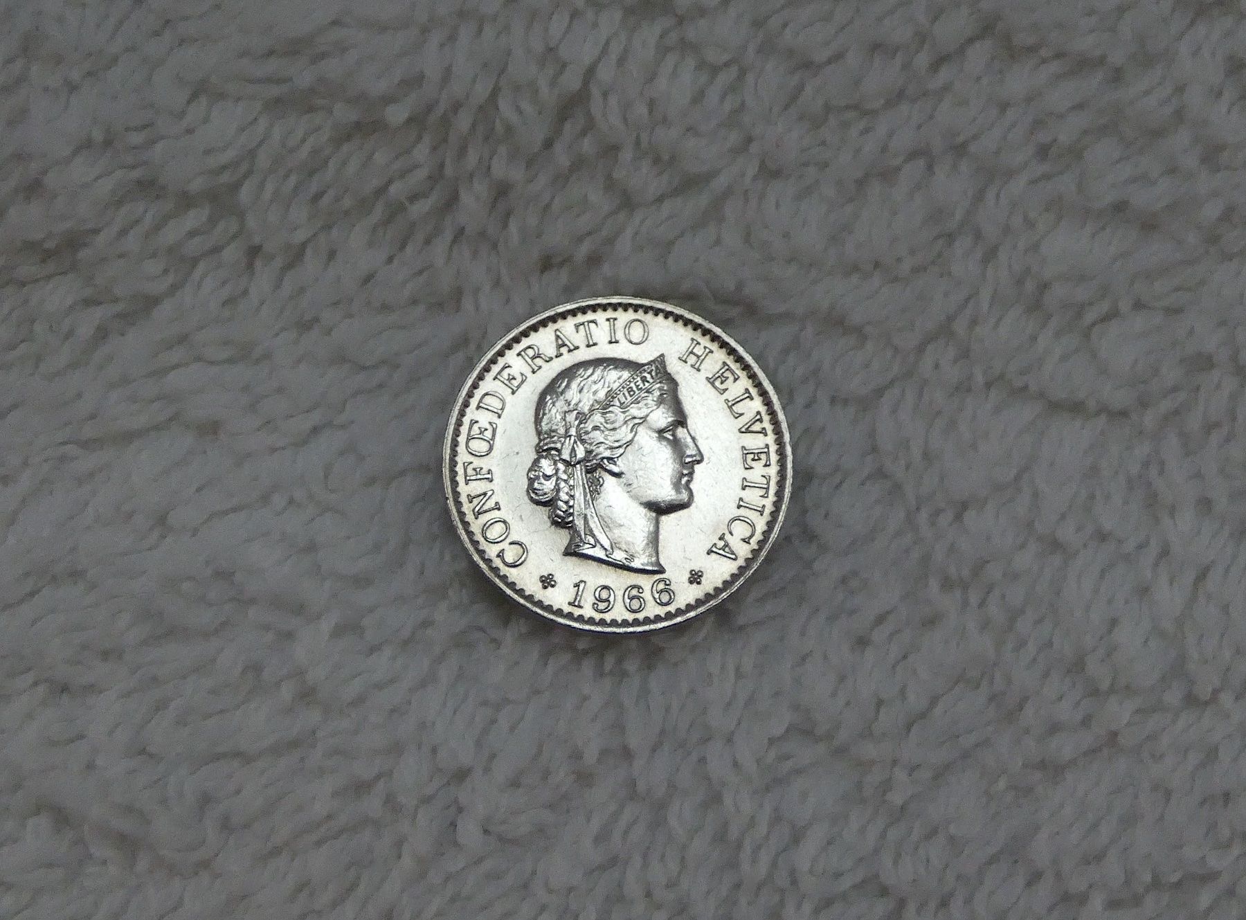 Tutti le monete: 5 centimes/rappen 1966 – Usato da Nyon venduto da Ilmi09
