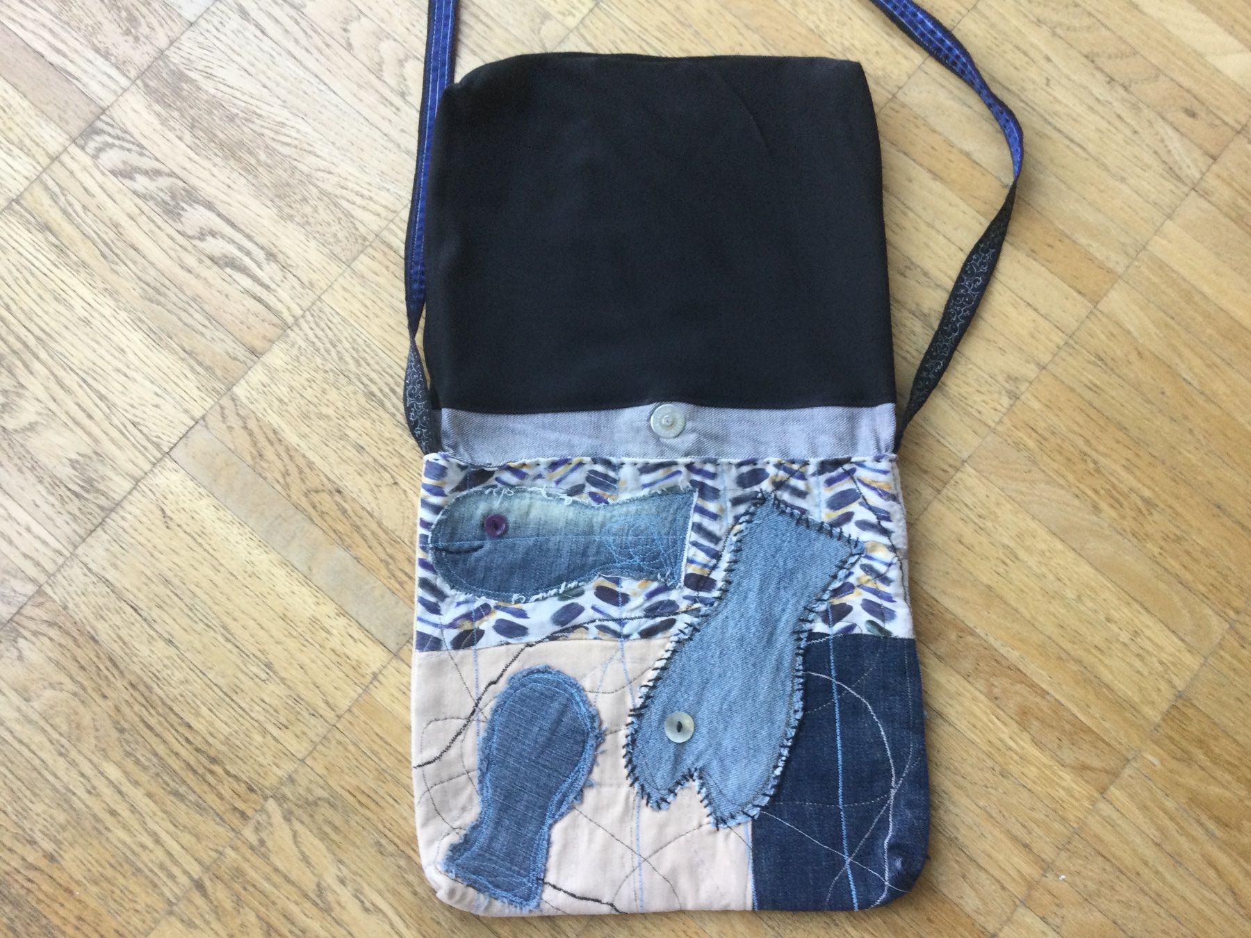 Borse: Schultertasche Fische Hand-made – Usato da Zürich venduto da ShadowVorlon 2
