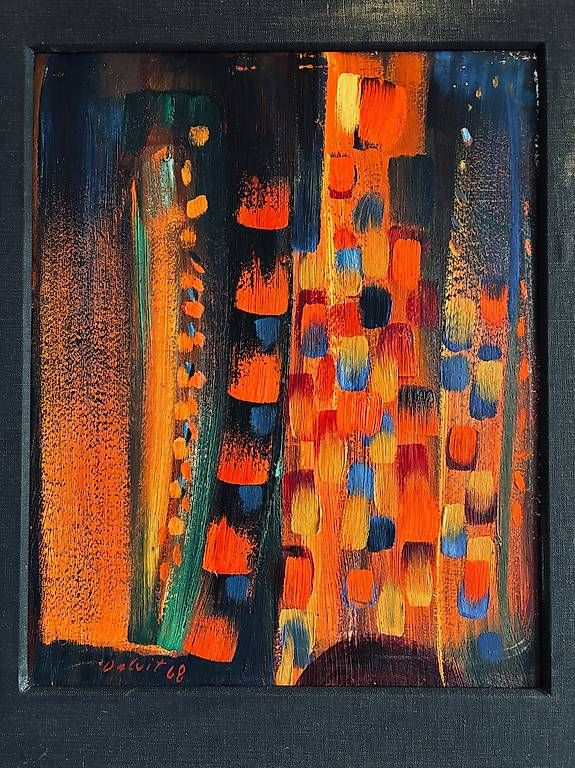 Gemälde: Oskar Dalvit, Ölgemälde «Festlich», 1968 – Gebraucht aus Zürich von tkhs 1