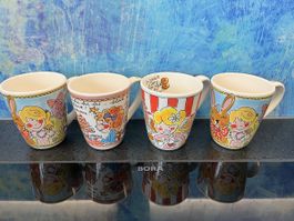 4 Blond Amsterdam Becher Globus Tassen Geschirrset Schalen