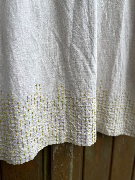 Gudrun Sjöden Kleider: Leinenkleid Mineral, Gudrun Sjödén Gr. S Stickerei – Neu (gemäss Beschreibung) aus Mönchaltorf von Cochenille 5