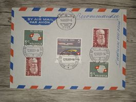 TR16 Enveloppe  + Timbre Suisse 1959