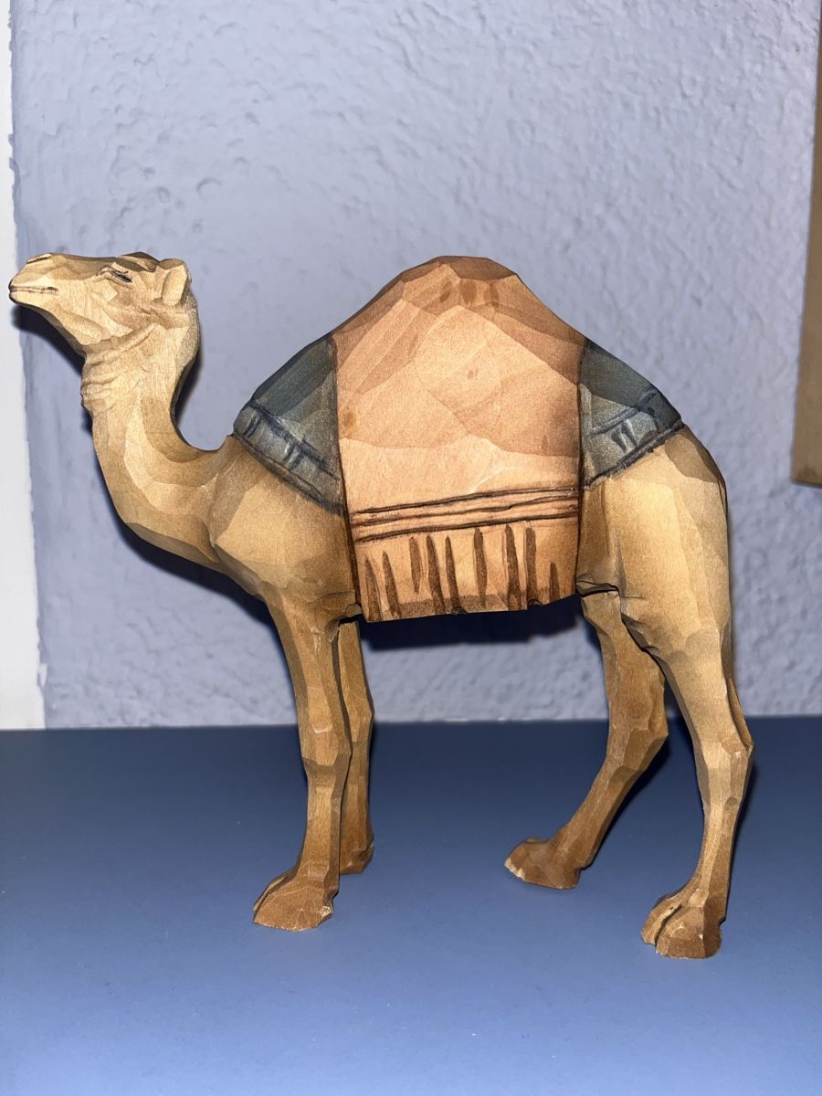 Figuren: Dromedar mit Decke  Huggler Brienz Krippenfiguren – Gebraucht aus Wohlen b. Bern von Ricarda_2000