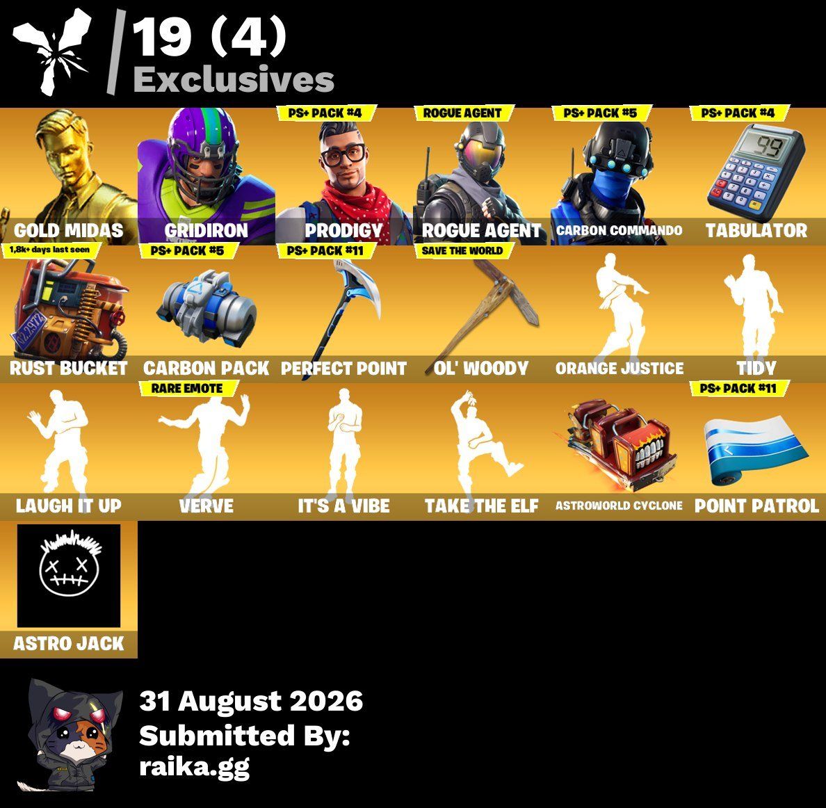 Giochi: OG Fortnite Account – Nuovo (secondo la descrizione) da Wangs venduto da Alili1000 5