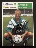 FC St. Gallen Autogrammkarte Patrick Winkler, Saison 95/96