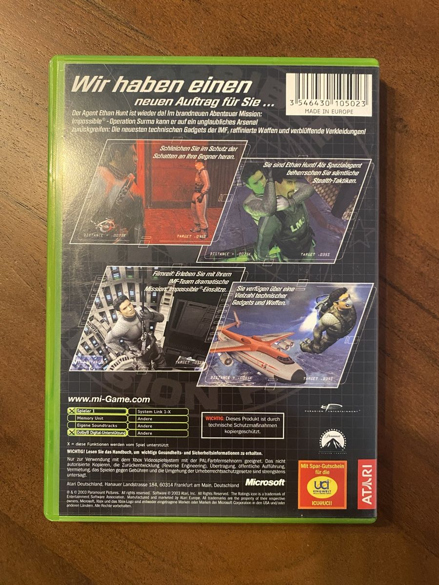 Microsoft Giochi: Mission Impossible: Operation Surma für Xbox – Usato da Thunstetten venduto da Virus_33 2