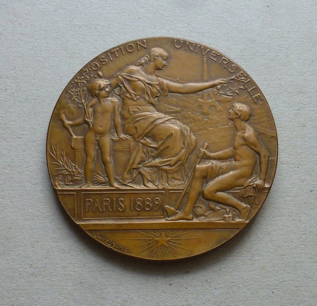 Medaglie: Bronze Medaille ++ EXPO Paris 1889 – Usato da Walkringen venduto da Casablanca777 1