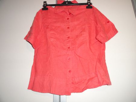 100% LEINEN BLUSE GR. 38 ***