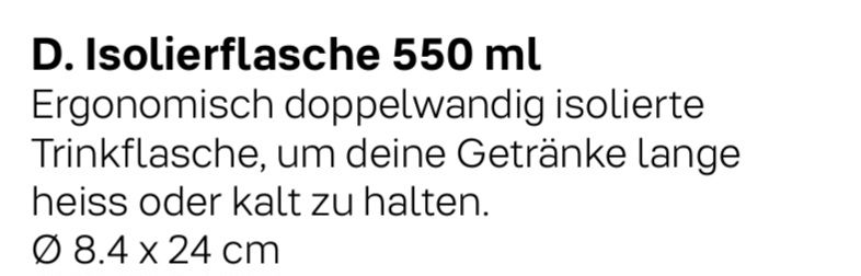 Tupperware Gourdes & Thermos: Tupper Isolierflasche 550 ml – Neuf avec emballage d'origine à Schweizersholz par fuchs06 5