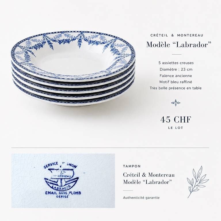 Teller: Assiettes Crèteil & Montereau – Gebraucht aus Collombey von qua_lb8f